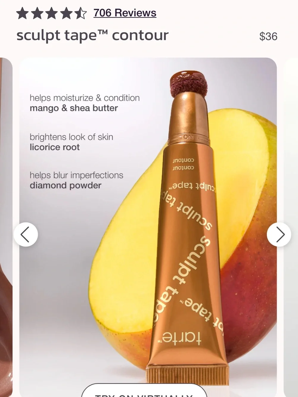 ⭐️ New TARTE  Sculpt Cool Bronze Full Size